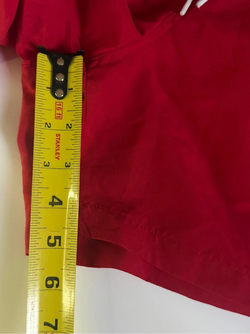 Kappa Red Men's Swim Board Shorts with White Logo